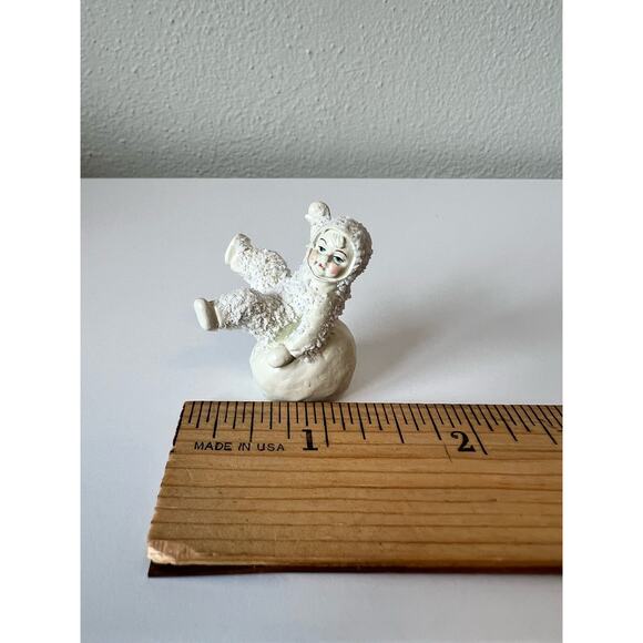 Department 56 Snowbabies "Don't Fall Off". Handpainted Pewter. #7603-1 with box - Picture 5 of 8